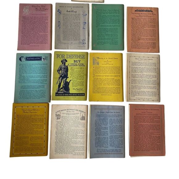 1941 Readers Digest 12pc Articles Of Lasting Interest WW2 Era - Picture 2 of 11